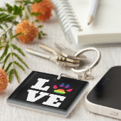 Regenboogpag Sleutelhanger (Voorkant Rechts)