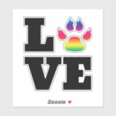Regenboogpag Sticker (Vel)