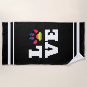 Regenboogpag Strandlaken (Voorkant)