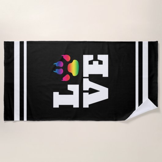 Regenboogpag Strandlaken (Voorkant)