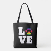 Regenboogpag Tote Bag (Achterkant)