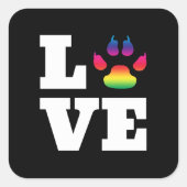 Regenboogpag Vierkante Sticker (Voorkant)