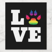Regenboogpag Wijn Etiket (Enkel label)