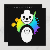 regenboogpanda splatz kaart (Voorkant / Achterkant)