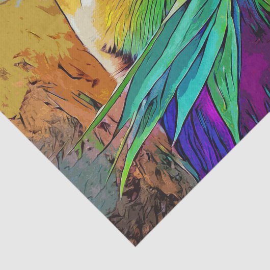 Regenboogpanda Weefselpapier Tissuepapier (Detail)