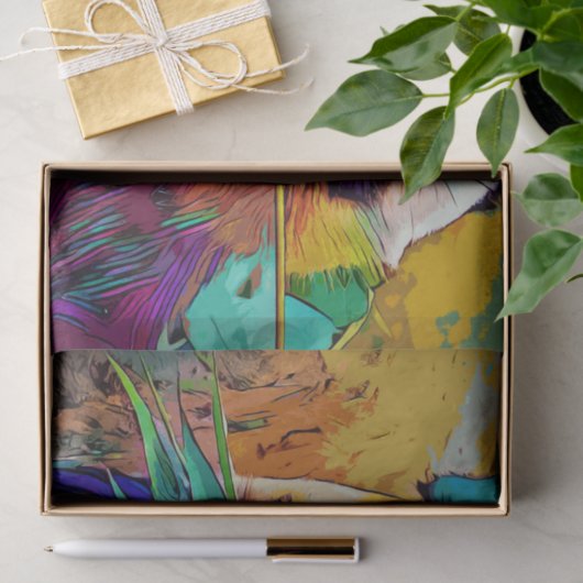 Regenboogpanda Weefselpapier Tissuepapier (Geschenk)