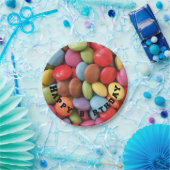 regenboogpapier borden voor snoep papieren bordje (Feest)