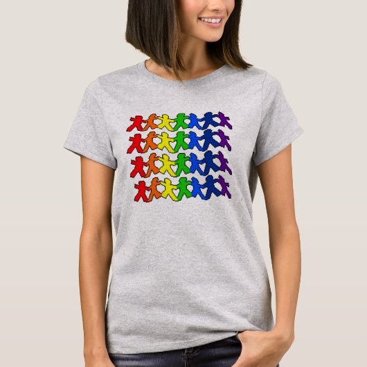 Regenboogpapier Doll Pride T-shirt (Voorkant)