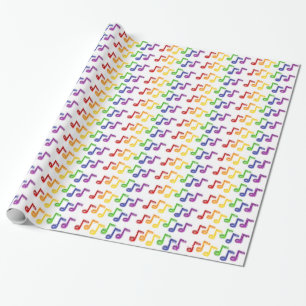 Regenboogpapier voor Muzieknoten Cadeaupapier