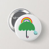 regenboogparaplu laat vallen ronde button 5,7 cm (Voorkant /achterkant)