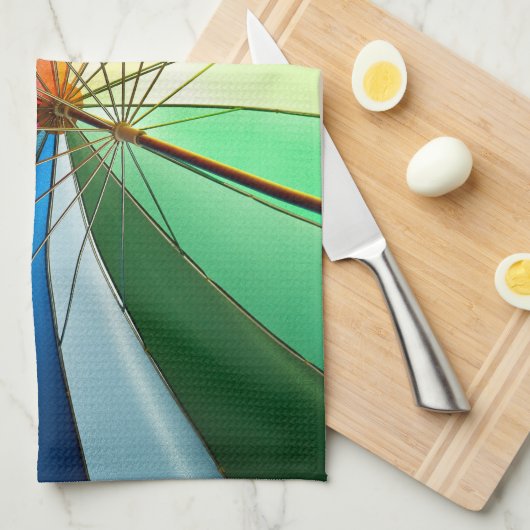 Regenboogparaplu, pride, keuken theedoek (Quarter Fold)