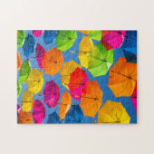 Regenboogparaplu Whimsical Kleurrijk Legpuzzel (Horizontaal)