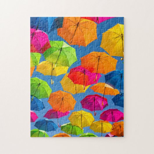 Regenboogparaplu Whimsical Kleurrijk Legpuzzel (Verticaal)