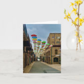 Regenboogparaplu's Kaart (Gele Bloem)