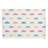 Regenboogparaplu's Regenachtige Dag Parade Collect Kussensloop (Voorkant-Links)