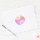 Regenboogparelmolen, sticker met monogram (Envelop)