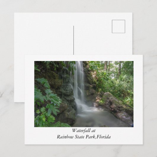 Regenboogpark Waterval Briefkaart (Voorkant / Achterkant)