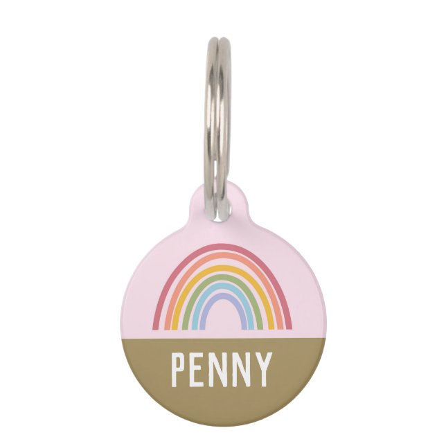 Regenboogpasta Huisdierpenning (Voorkant)