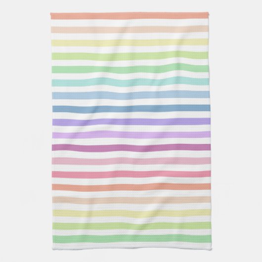 Regenboogpasta's Theedoek (Verticaal)