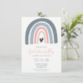 Regenboogpastel van de galentinenpartij kaart (Staand voorkant)