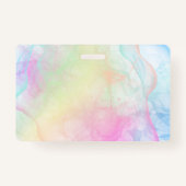 regenboogpastelkleurinktkleur badge (Achterkant)