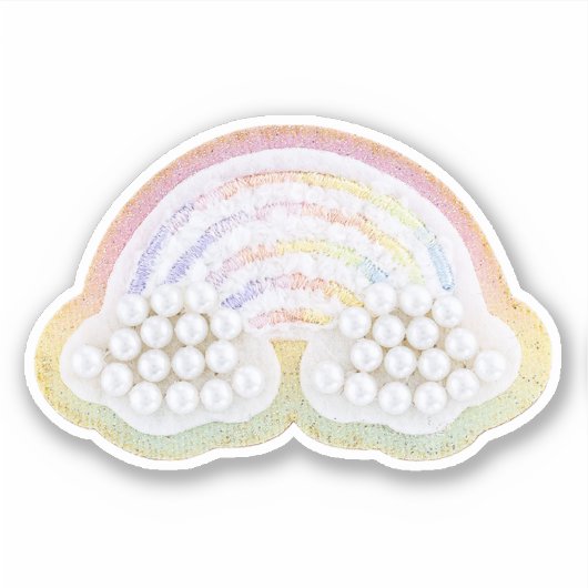 Regenboogpatch Sticker (Voorkant)