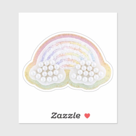 Regenboogpatch Sticker (Vel)