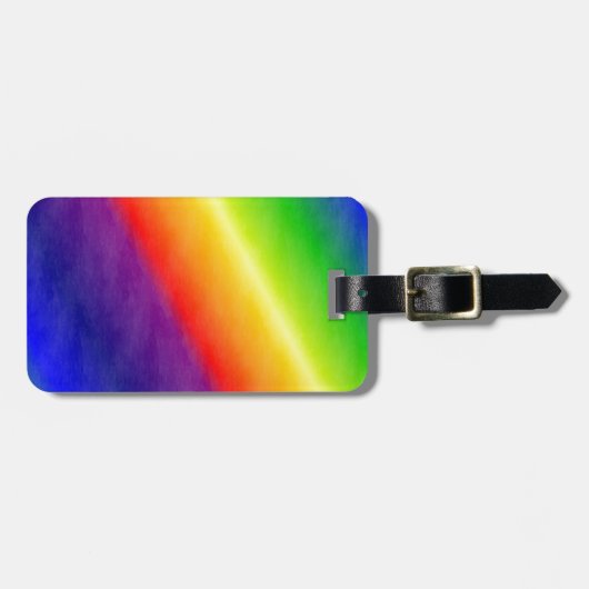 Regenboogpatronen Bagagelabel (Voorkant horizontaal)