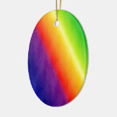 Regenboogpatronen Keramisch Ornament (Links)