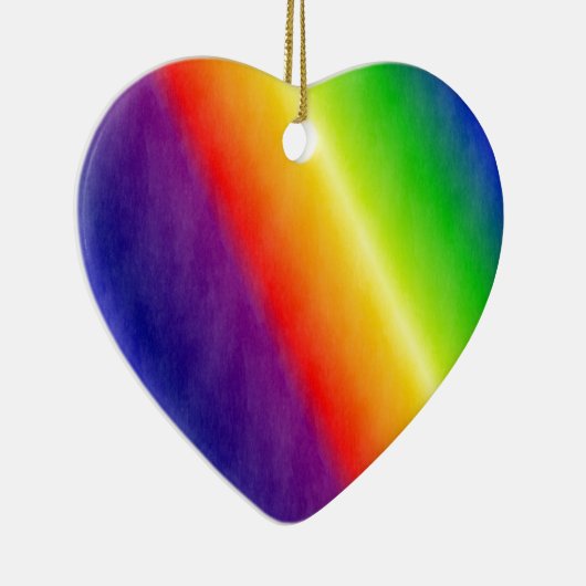 Regenboogpatronen Keramisch Ornament (Rechts)