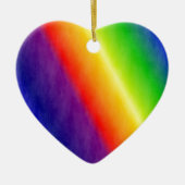 Regenboogpatronen Keramisch Ornament (Voorkant)