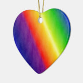 Regenboogpatronen Keramisch Ornament (Links)
