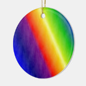 Regenboogpatronen Keramisch Ornament (Links)