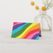 Regenboogpatronen Plaatskaartje (Achterkant)