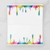 Regenboogpatronen Plaatskaartje (Binnenkant ongevouwen)