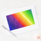 Regenboogpatronen Rechthoekige Sticker (Envelop)