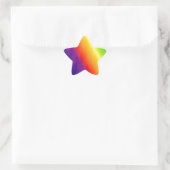 Regenboogpatronen Ster Sticker (Tas)