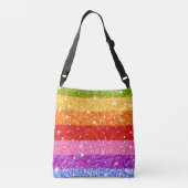 regenboogpatroon crossbody tas (Achterkant)