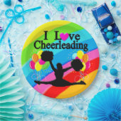 REGENBOOGPATROON IK HOU VAN CHEERLEADERPAPIEREN BO PAPIEREN BORDJE (Feest)