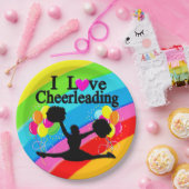 REGENBOOGPATROON IK HOU VAN CHEERLEADERPAPIEREN BO PAPIEREN BORDJE (Feest)