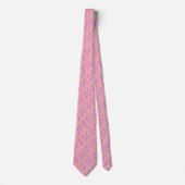 Regenboogpatroon mini sterren  stropdas (Voorkant)