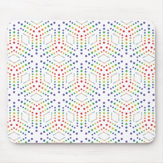 Regenboogpatroon Muismat (Voorkant)