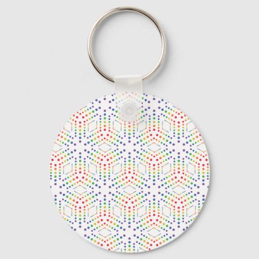 Regenboogpatroon Sleutelhanger (Voorkant)