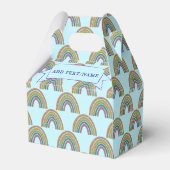 Regenboogpatroon  Stijl Aangepaste Naam Bedankdoosjes (Achterkant)