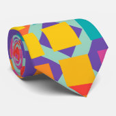 Regenboogpatroon Stropdas (Opgerold)
