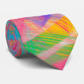 Regenboogpatroon Stropdas (Opgerold)