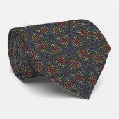 Regenboogpatroon Stropdas (Opgerold)