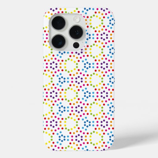Regenboogpatroonstippen Case-Mate iPhone Case (Achterkant)