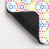 Regenboogpatroonstippen Muismat (Hoek)