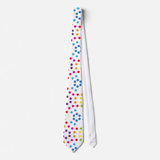 Regenboogpatroonstippen Stropdas (Voorkant)